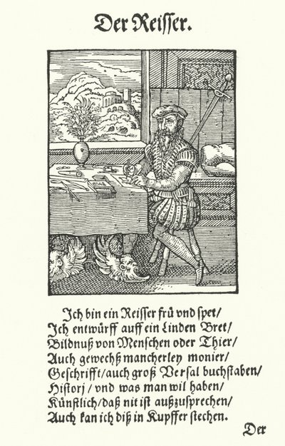 The Draughtsman by Jost (after) Amman