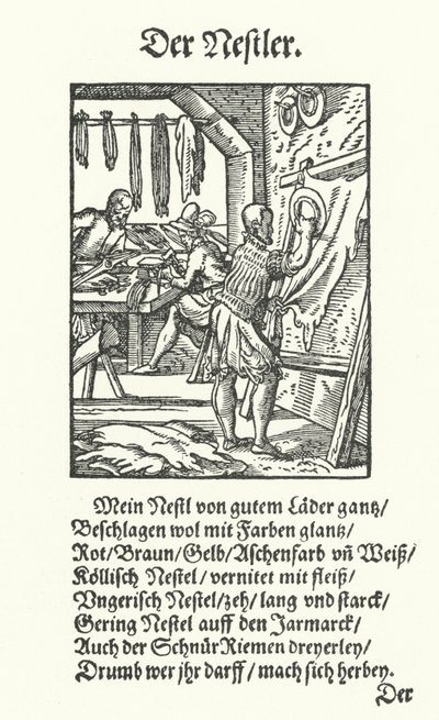 The Leather Strap Maker by Jost (after) Amman