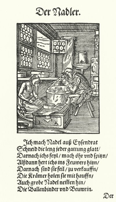 The Needle Maker by Jost (after) Amman