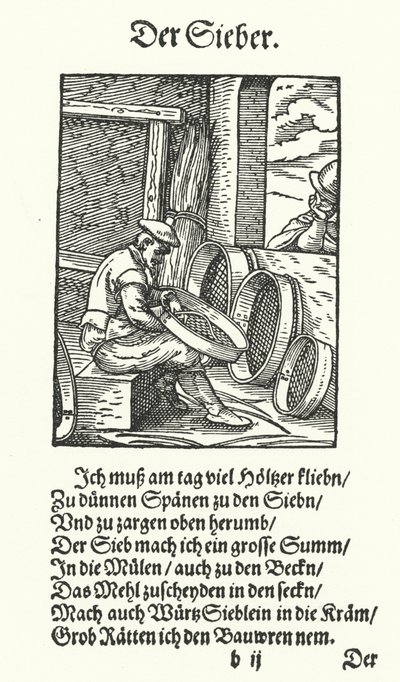 The Sieve Maker by Jost (after) Amman