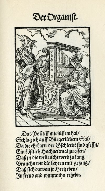 Organist by Jost Amman