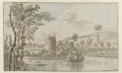 Landscape with Huis Kluys, near Brussels by Josua de Grave (attributed to)