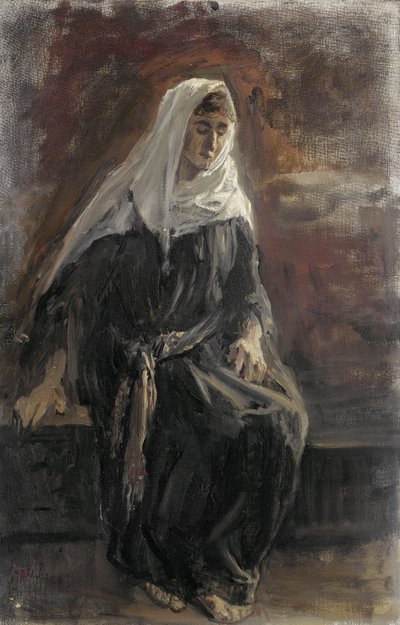 Seated Woman by Jozef (1824-1911) Israels