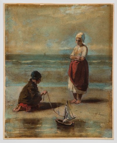 Children at the Seashore by Jozef Israëls