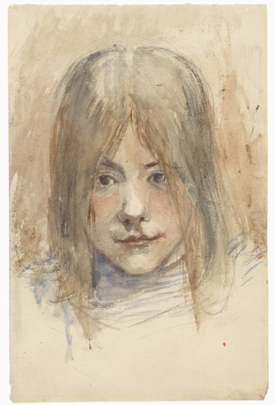 Portrait of a Girl by Jozef Israëls