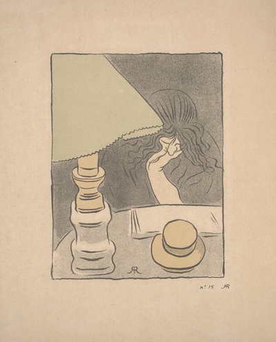 Reader with a Lamp by József Rippl Rónai