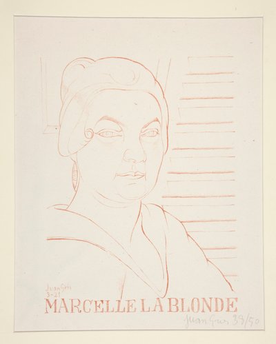 Marcelle La Blonde by Juan Gris