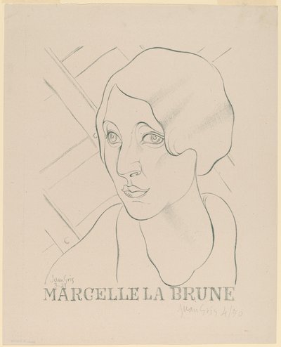 Marcelle the Brunette by Juan Gris