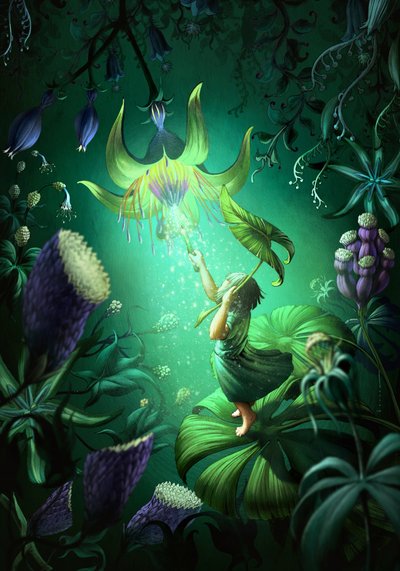 Enchanted Jungle Glow by Juan Hernaz
