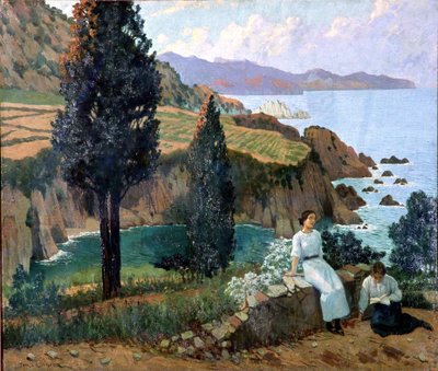 Sunset by Juan Llimona y Bruguera