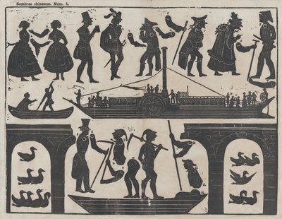 Sheet 4 of Figures for Chinese Shadow Puppets by Juan Llorens