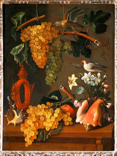 Still-life with Grapes by Juan de Espinosa