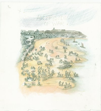 German Naval Bombardment of Scarborough, North Yorkshire, 1914 by Judith Dobie