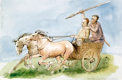 Iron Age Charioteers c.350 by Judith Dobie