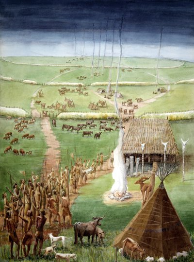 Windmill Hill, Avebury, Wiltshire by Judith Dobie