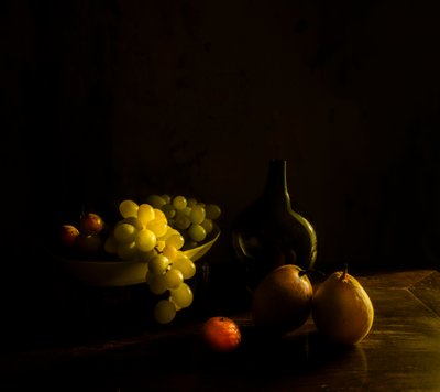 Dark Fruit Still Life by Judy Tseng