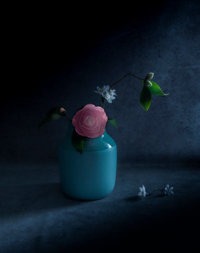 Moody Pink Bloom by Judy Tseng
