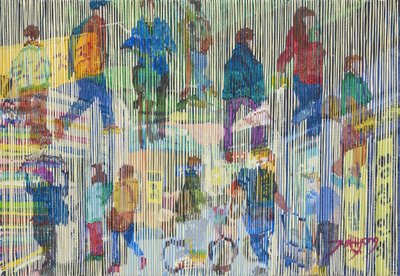 Abstract City Crowd by Jukyong Park