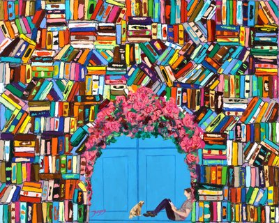 Books and Blooms Escape by Jukyong Park
