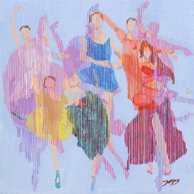 Colorful Ballet Dancers by Jukyong Park