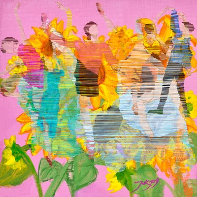 Dancing Sunflowers by Jukyong Park