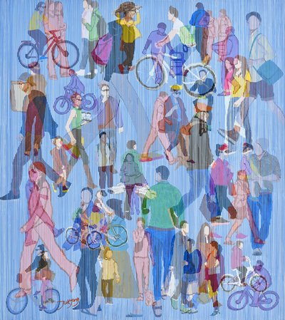 Dynamic City Crowd by Jukyong Park