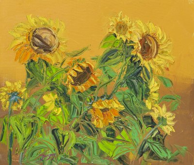 Golden Sunflowers by Jukyong Park