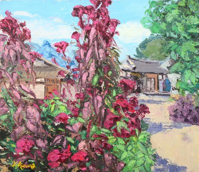 Korean Village Flowers by Jukyong Park