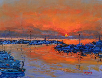 Marina Sunset Glow by Jukyong Park