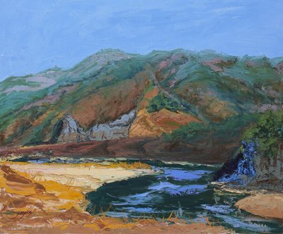 Serene Mountain River by Jukyong Park