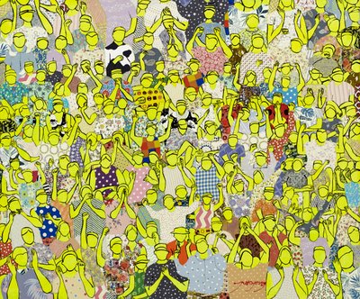 Vibrant Cheering Crowd by Jukyong Park