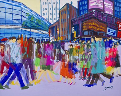 Vibrant City Crossroads by Jukyong Park