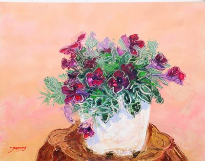 Vibrant Potted Flowers by Jukyong Park
