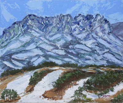 Winter Mountain Landscape by Jukyong Park