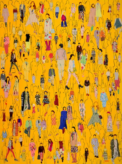 Yellow Fashionable Crowd by Jukyong Park