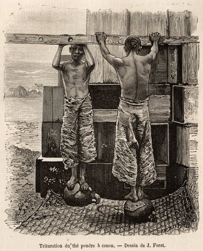 The Crushing of the Tea in Fati Bay by Jules (after) Ferat