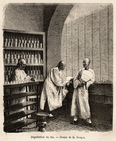 The Tasting of the Tea in Fati Bay by Jules (after) Ferat