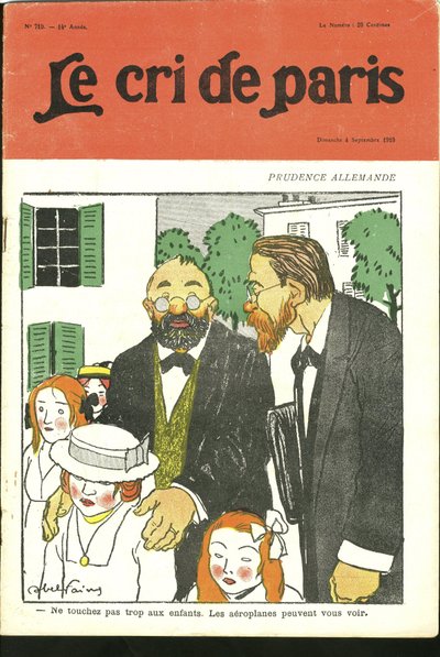 Illustration by Abel Faivre (1867-1945) for the Cover of Le Cri de Paris, 04/09/10 - Don