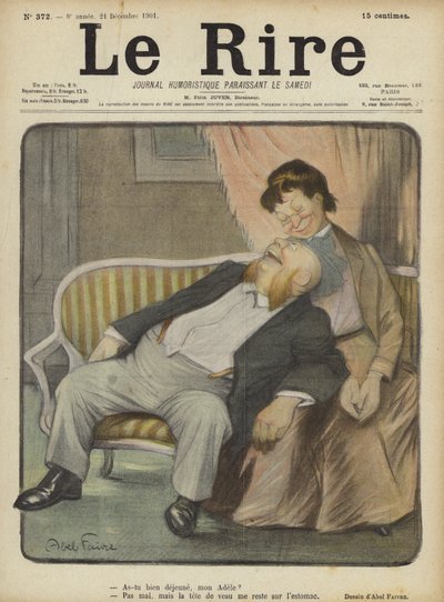 Illustration for Le Rire by Jules Abel Faivre