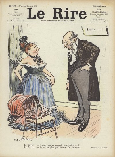 Illustration for Le Rire by Jules Abel Faivre