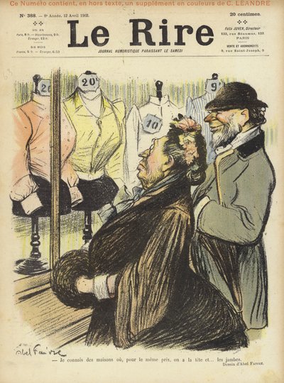 Illustration for Le Rire by Jules Abel Faivre