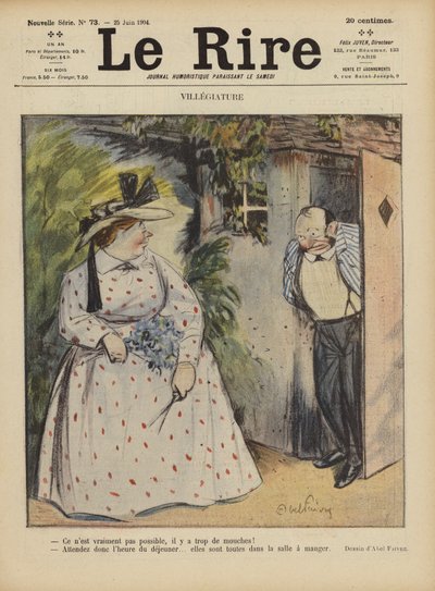 Illustration for Le Rire by Jules Abel Faivre