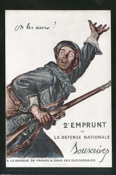 Postcard, Satirical in Colors: War of 14-18, Borrowing, Patriotic Journeys - Soldiers by Jules Abel Faivre