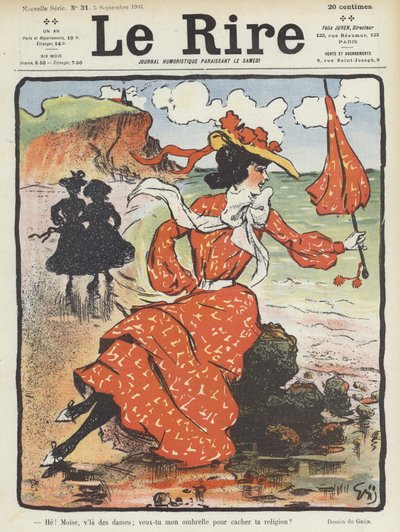 Illustration for Le Rire by Jules Alexandre Gruen or Grun