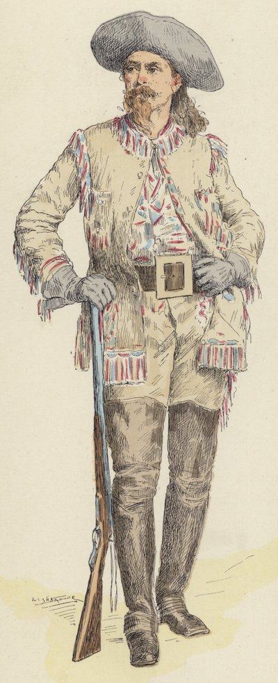 Buffalo Bill by Jules Arsene (after) Garnier