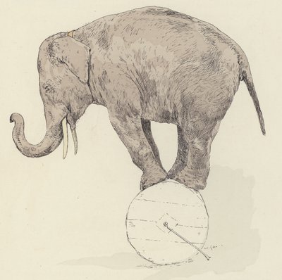 Elephant Balancing by Jules Arsene Garnier