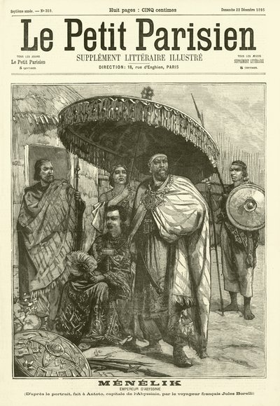 Menelik, Emperor of Abyssinia by Jules Borelli