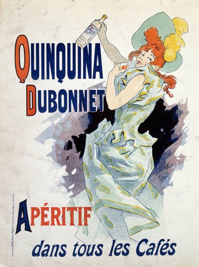 Advertising poster for the Quinquina Dubonnet - by Jules Cheret by Jules Cheret