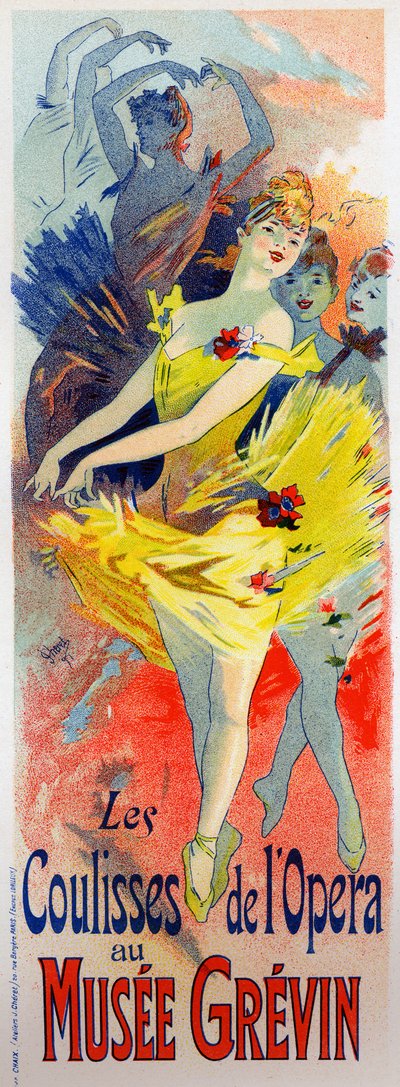 Dancers at the Opera of Paris. Poster by Jules Cheret, France by Jules Cheret