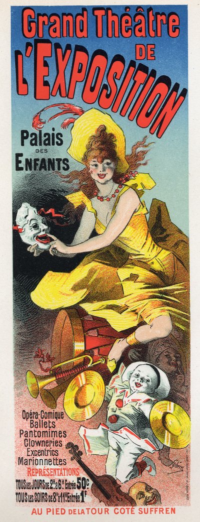 Great Theater of the Exposition (Universal Exposition of Paris) by Jules Cheret